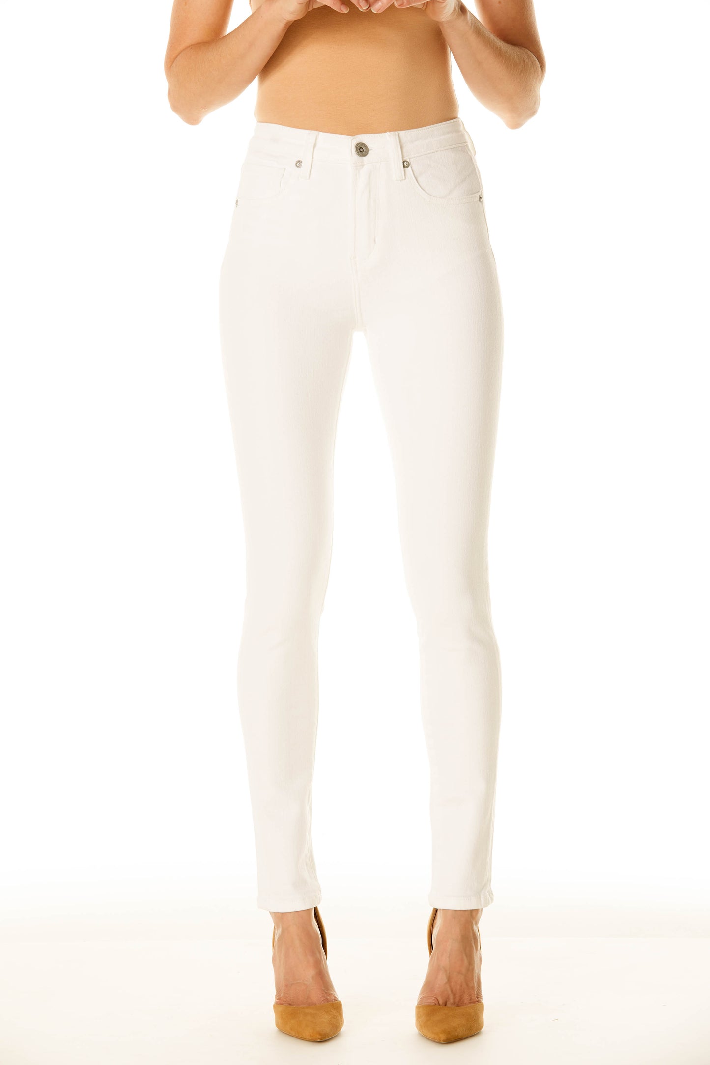 White High Waist Jeans - Avril
