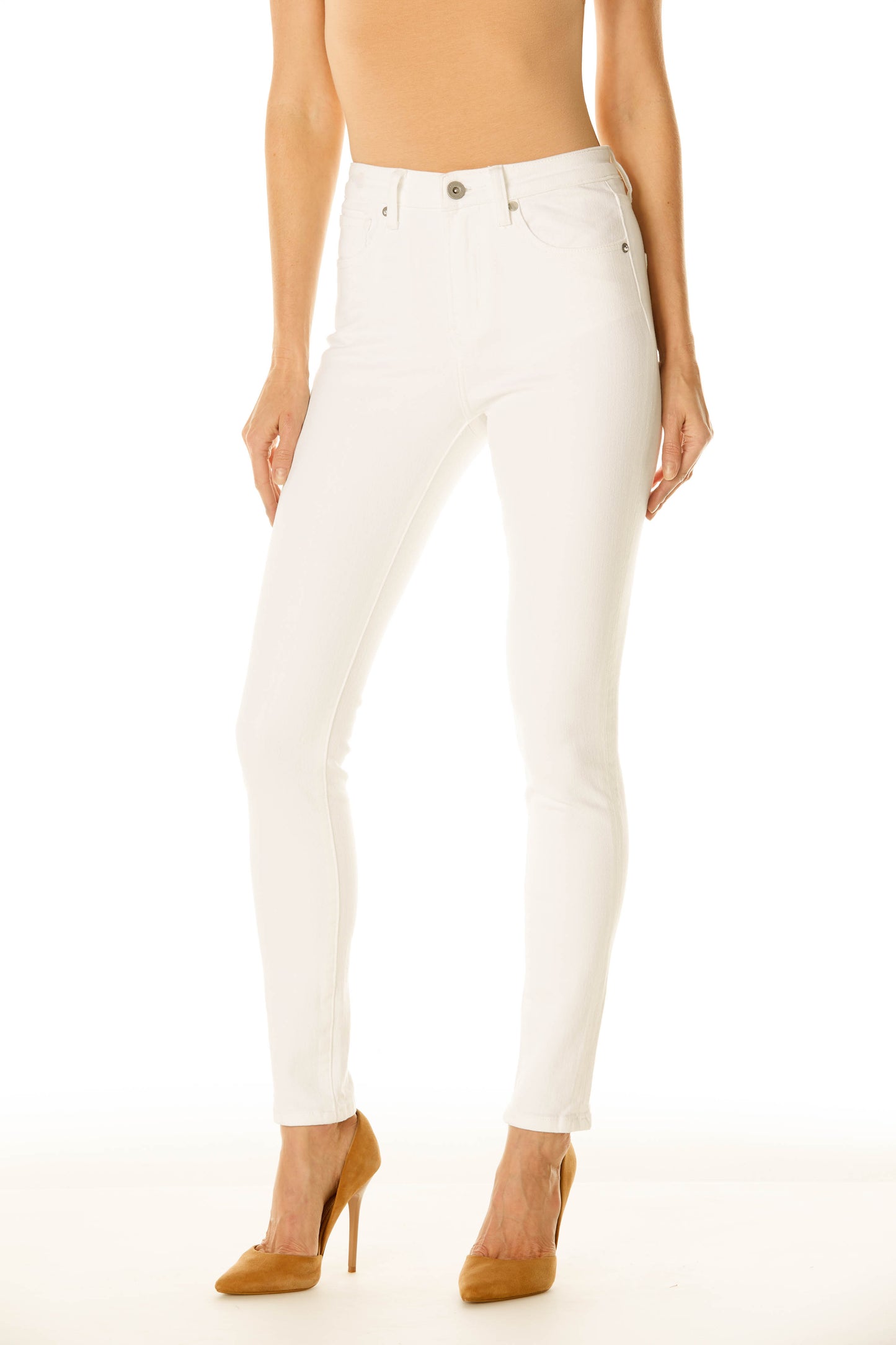 White High Waist Jeans - Avril