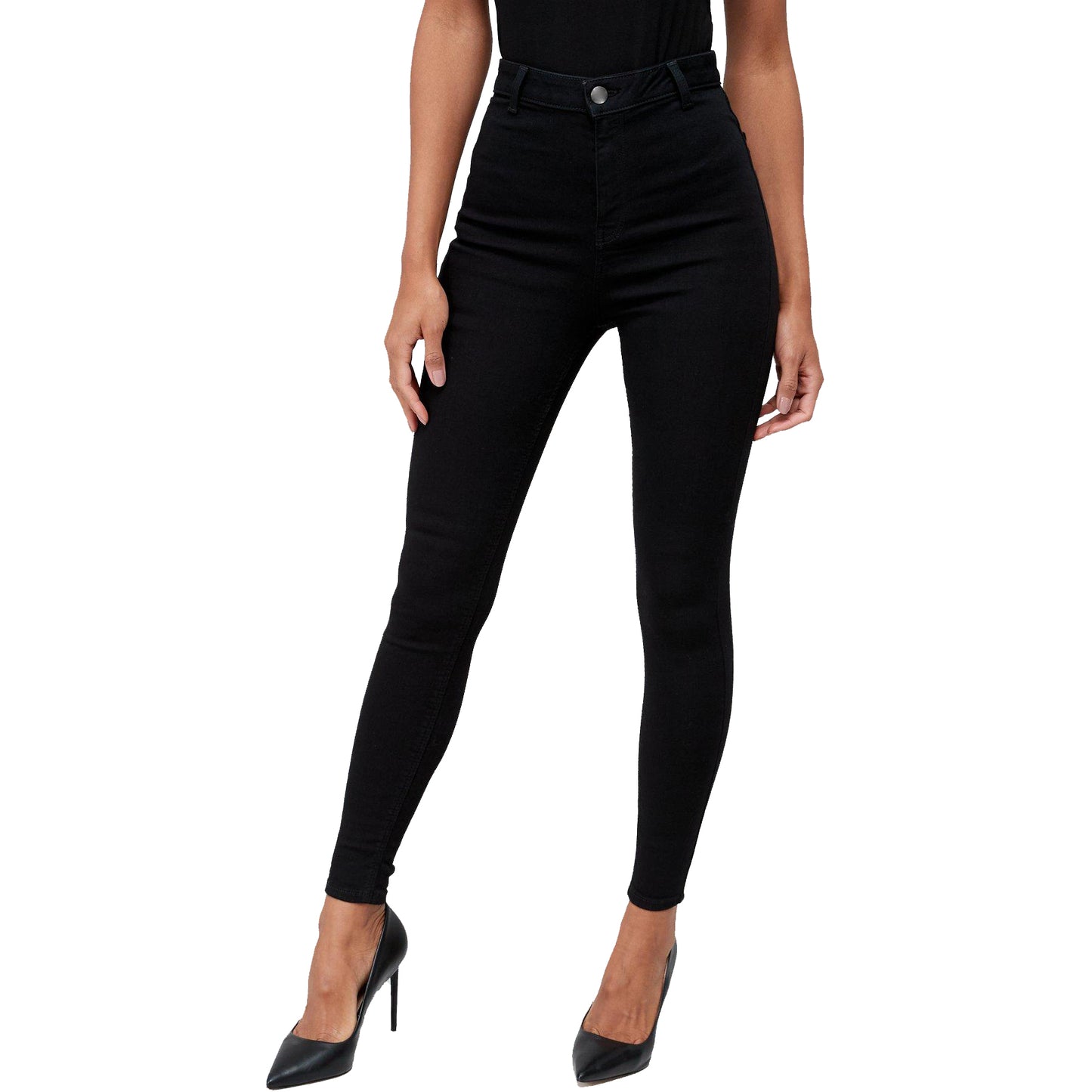 Black High Waist Skinny Jeans - Esmée