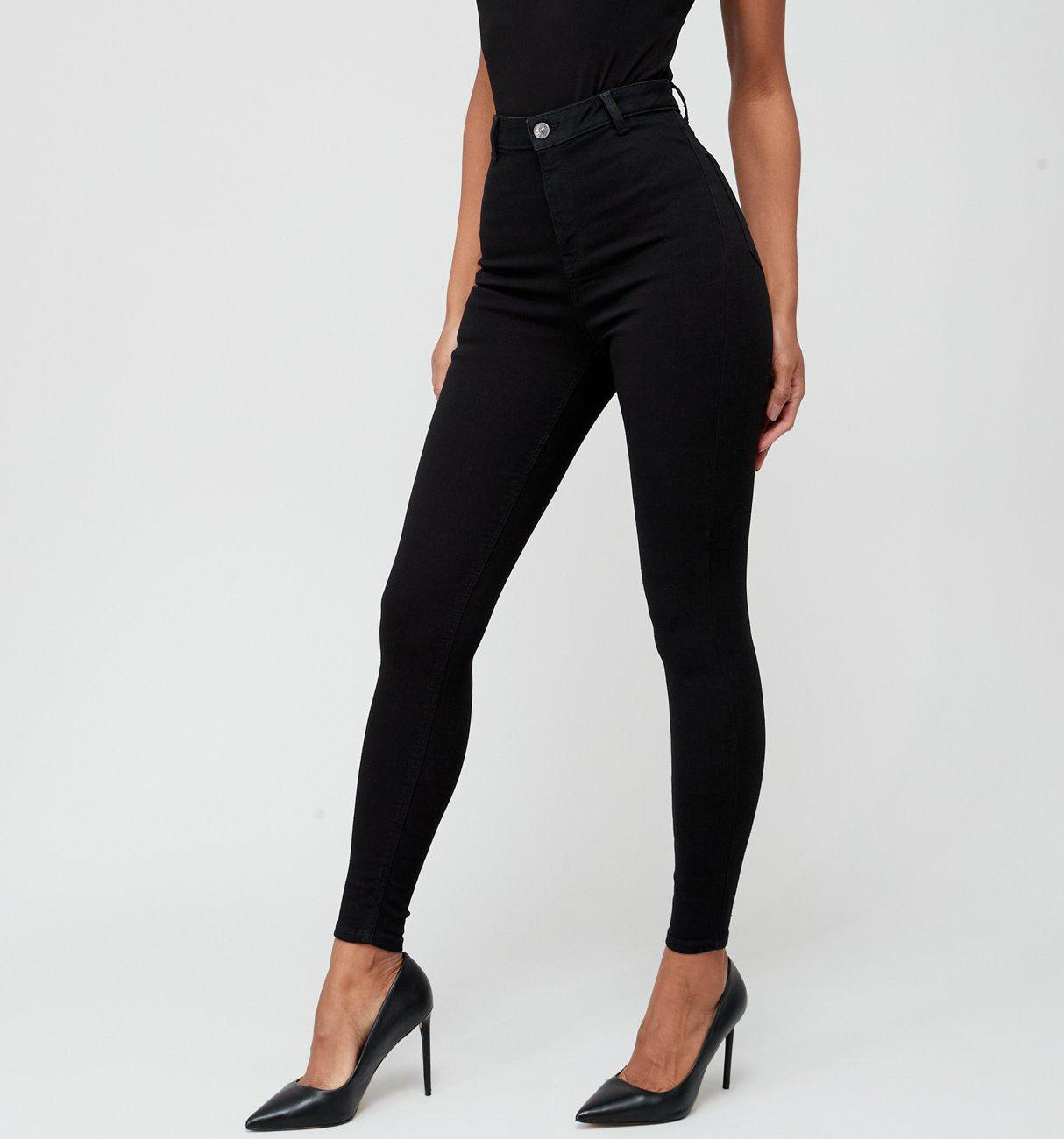 Black High Waist Skinny Jeans - Esmée