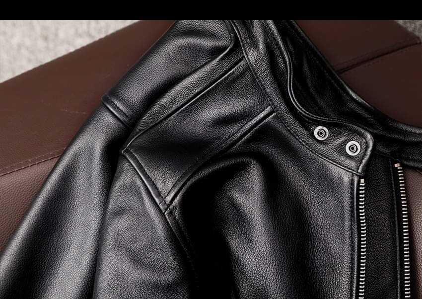 Black Leather Biker Jacket for Men - Mark – Tango.
