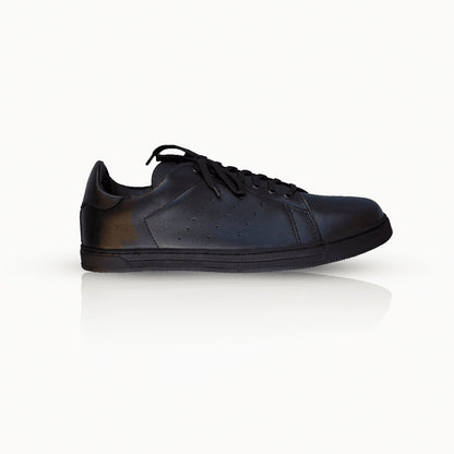 Black Leather Sneakers - Enzo