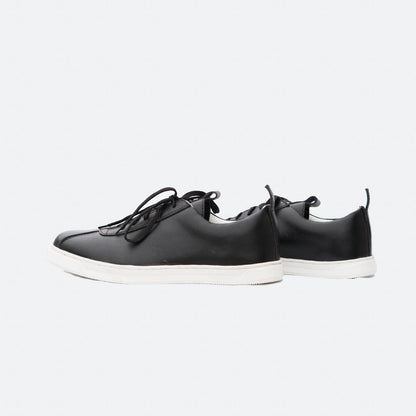 Black Leather Sneakers - Vito