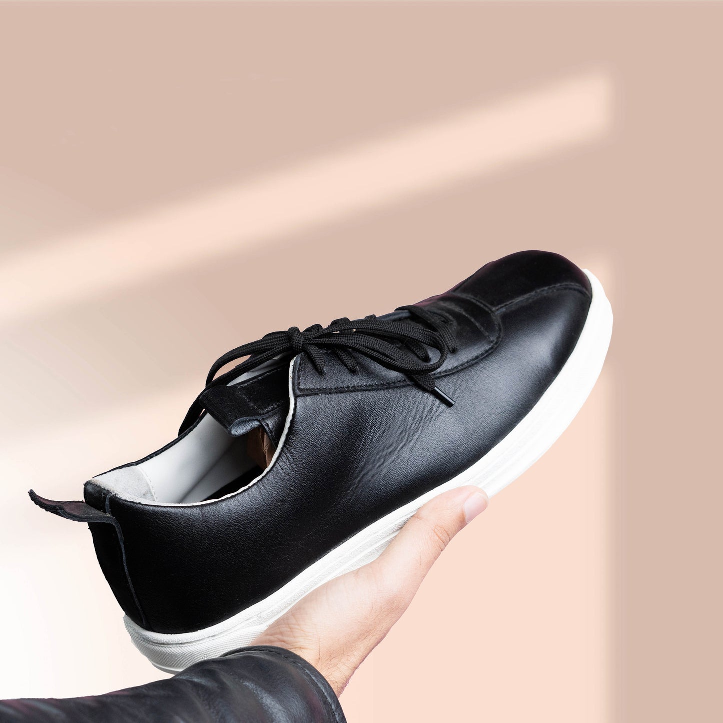 Black Leather Sneakers - Vito