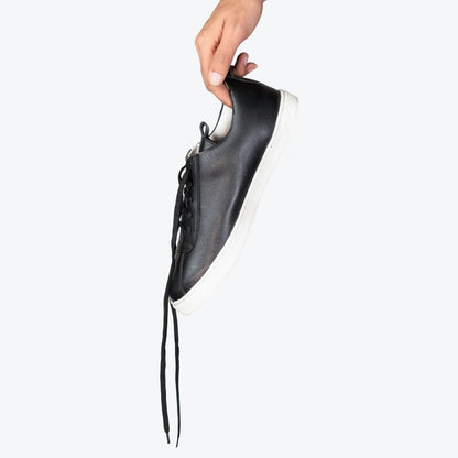 Black Leather Sneakers - Vito