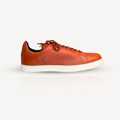 Brown Leather Sneakers - Hugo