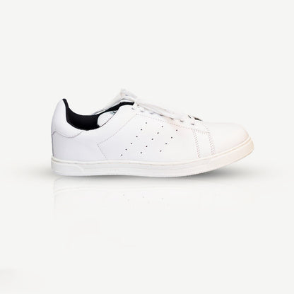 White Leather Sneakers - Monte